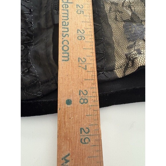 Coldwater Creek Velvet Burnout Coat Womens 1X Black Brown Lace Whimsigoth Vamp - Picture 10 of 16